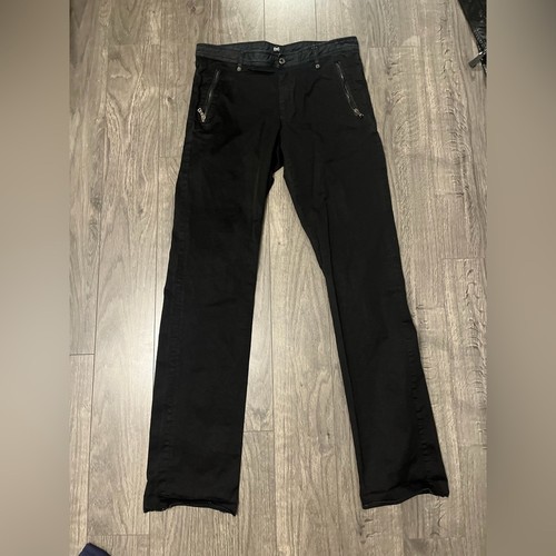 Men black straight jeans - black,