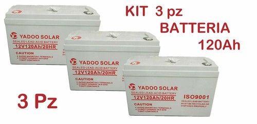 Kit batteria 120ah 12v - 3,