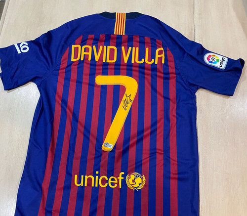 Maglia firmata david villa - maglia,
