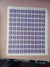 FOGLIO BLOCCO 100 FRANCOBOLLI 50 CENTESIMI IMPERIALE  REPUBBLICA SOCIALE 1944