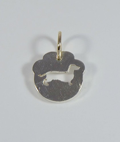 Ciondolo argento con sagoma - argento,