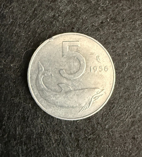 Moneta lire delfino - moneta, 5