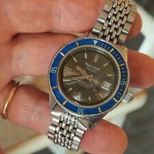 Philip Watch Caribbean 702 Diver 1000mt Raro Vintage 1960 39mm Bracciale Epoca