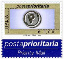 2004 ITALIA - Posta prioritaria - Serie ordinaria 1,00 euro - 1 val MNH
