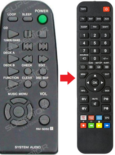 Telecomando ricambio per - telecomando,