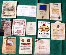 12 ETICHETTE VINI CHIANTI