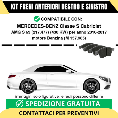 Pastiglie freno anteriori per - anteriori,