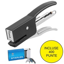 SPILLATRICE CUCITRICE PINZATRICE PUNTI METALLICI FOGLI + 400 PUNTI CASA UFFICIO