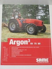 Brochure trattori SAME Argon³