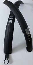parafanghi bici bicicletta Mountainbike mtb 24-26" ant+post Plastica Nero