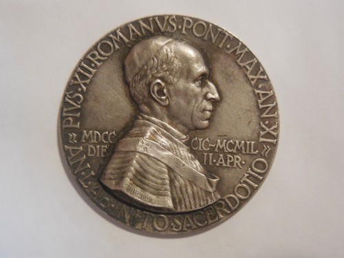 Vaticano medaglia pio xii anno - pio,