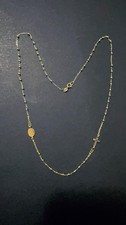 Collana rosario 45cm oro - collana,