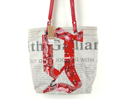 Galliano borsa tote stampa - galliano,