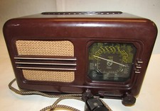 RARA PICCOLA RADIO A VALVOLE PHILIPS MODELLO BI270A MADE IN ITALY FINE ANNI '40