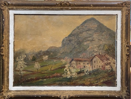 Olio tavola paesaggio di - tavola,,