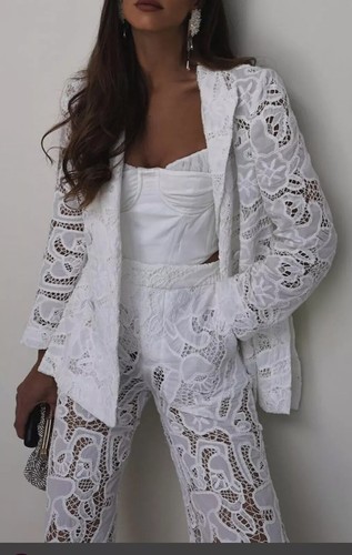 Zara blazer bianco doppiopetto - blazer,