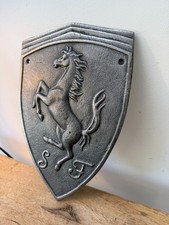 Targa insegna ghisa lucida - insegna, in