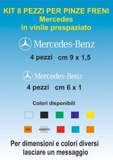adesivi pinze freni Mercedes vinile prespaziati  kit 8 pz auto moto caschi