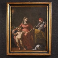 Sacra Famiglia dipinto antico