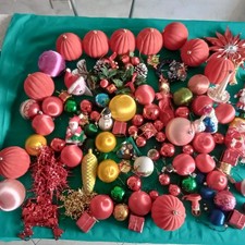 lotto palline ed altro per addobbo albero di Natale