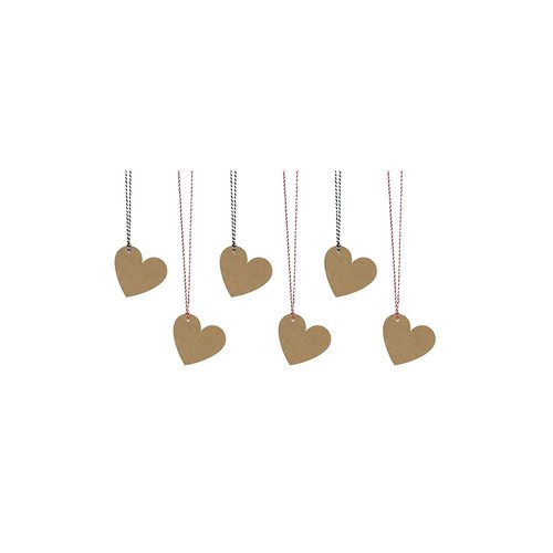 Etichette cartoncino cuore - etichette,