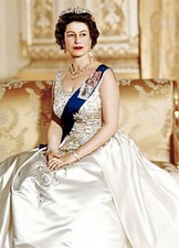 Cartolina Regina Elisabetta II