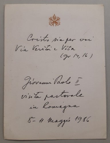 Santino messaggio benedizione - santino,