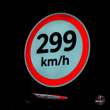Scatola luminosa LED 299 km/h