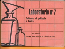 1963 CORSO DI FOTOGRAFIA AFHA , LABORATORO N° 7 SVILUPPO DI PELLICOLE E LASTRE
