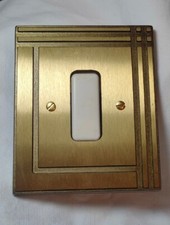 Bticino Piuma Placca bronzata in ottone (N°3 Pez.) copri interruttore.