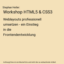 Workshop HTML5 & CSS3