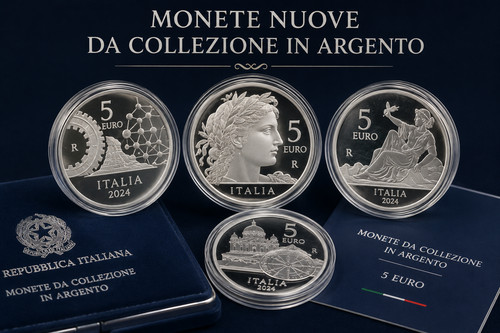 Varie monete argento euro - varie,