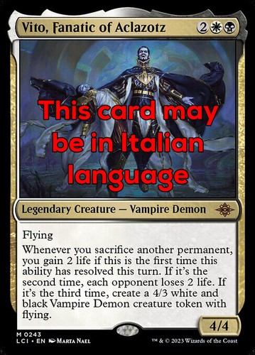 Mtg vito fanatic - mtg,