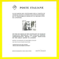 ITALIA - 1989 FOGLIETTO PUBBLICITARIO 100° Nascita Charlie Chaplin N. 4077