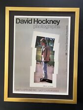 David Hockney | Stampa poster vintage 1987 firmata | Montata e incorniciata!