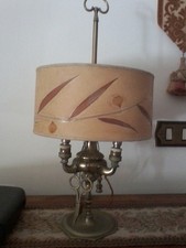 Lume in ottone fine ‘800 a tre bracci funzionante in ottime condizioni