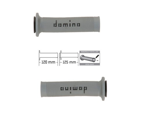 Domino manopole grigio nere - manopole,