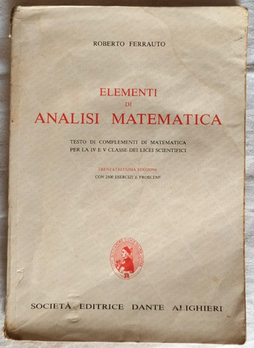 Elementi analisi matematica - elementi,