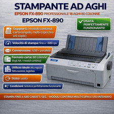 ★ Epson FX-890 ✅ Stampante