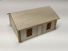 HO Scale Log Cabin House Kit -