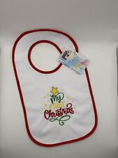 Bavaglino Personalizzato Il Mio Primo Natale Ricamato Inglese Idea Regalo