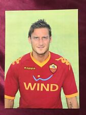 FRANCESCO TOTTI-AS Roma-Cartolina autografata ufficiale 20x15cm-NS ITALIA-Quadro grande-AK