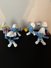 Lotto misto di 6 puffi da