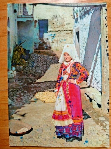 Cartolina costumi sardi - cartolina,