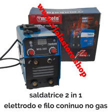 Saldatrice 2in1 Makota a filo continuo NO GAS inverter MIG 350A elettrodo torcia