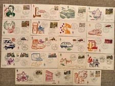 ITALIA REPUBBLICA: BEL LOTTO DI 19 BUSTE FDC VENETIA TUTTE DIVERSE ANNO 1986