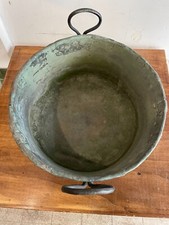 Pentola antica italiana in rame stagnato – XIX secolo