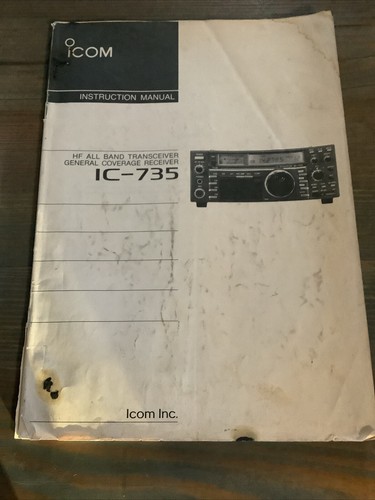Icom 735 manuale istruzioni - manuale,