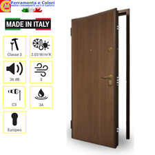 Porta Blindata NOCE 80 90 Cm