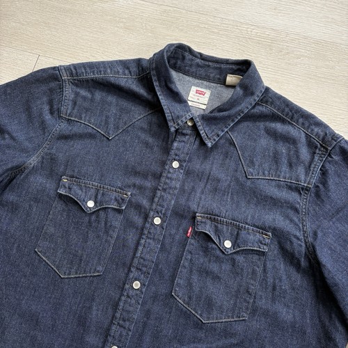 Levi camicia denim uomo blu - camicia,